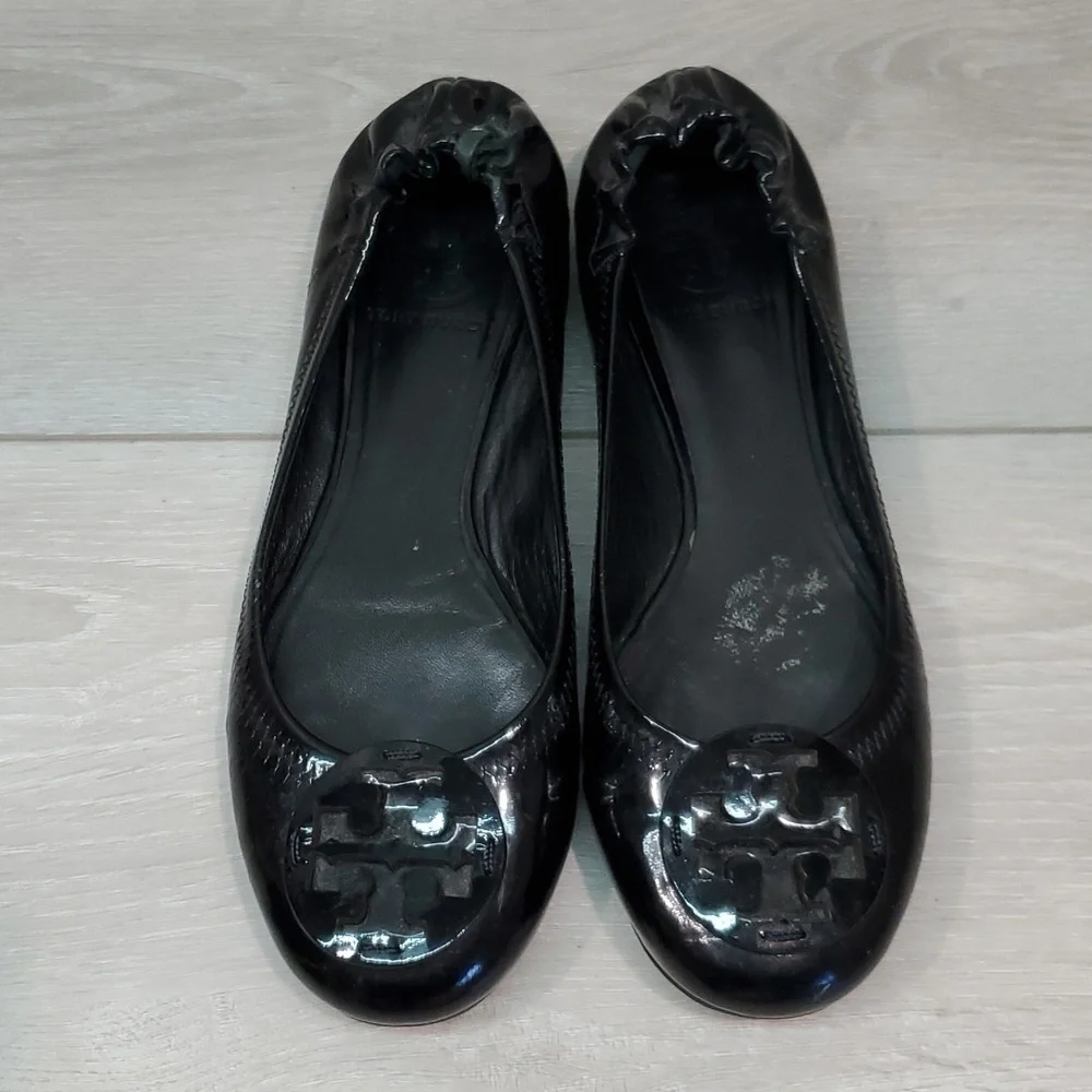 Tory Burch Womens reva  Logo Loafer Flats shoes sz 5
